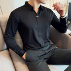 Kit Masculino Social Alpha Manchester Com Camisa Calca Relogio Promocao - AlphaCode