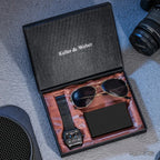 Kit Relogio Carteira E Oculos Alpha - AlphaCode