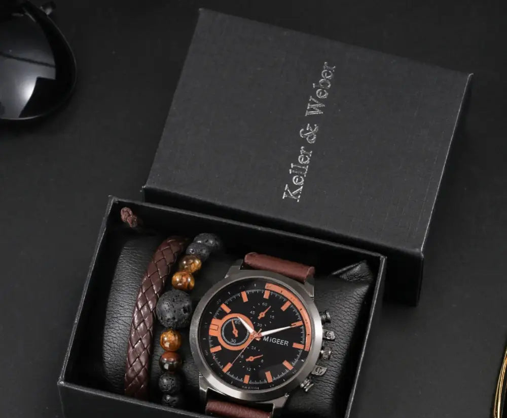 Kit Relogio Mais Pulseira Alpha - AlphaCode