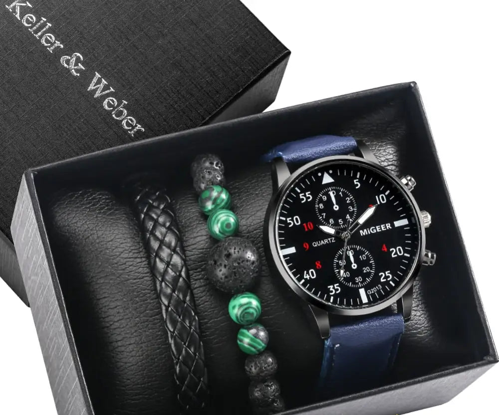 Kit Relogio Mais Pulseira Alpha - AlphaCode