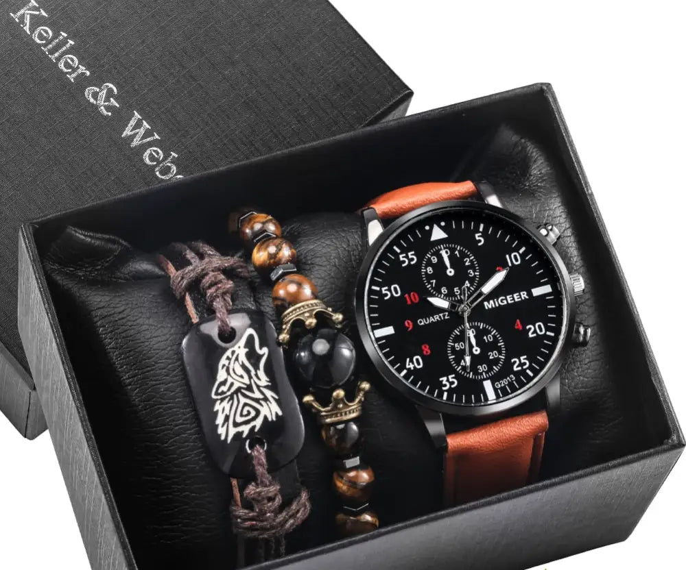 Kit Relogio Mais Pulseira Alpha - AlphaCode
