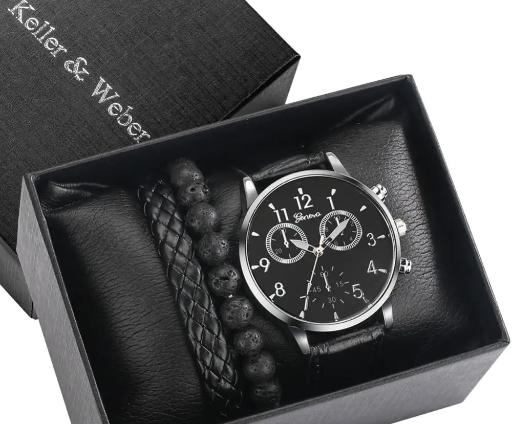 Kit Relogio Mais Pulseira Alpha - AlphaCode