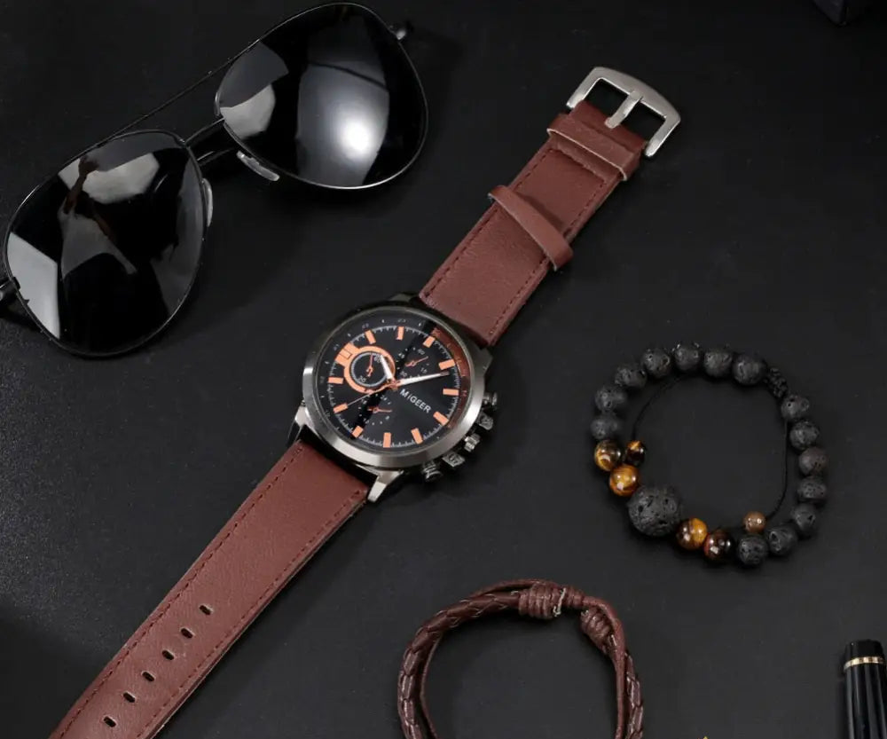 Kit Relogio Mais Pulseira Alpha - AlphaCode