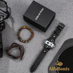 Kit Relogio Mais Pulseira Masculina Alpha - AlphaCode