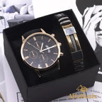 Kit Relogio Mais Pulseira Masculina Alpha - AlphaCode