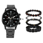 Kit Relogio Mais Pulseira Masculino Alpha - AlphaCode