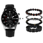 Kit Relogio Mais Pulseira Masculino Alpha - AlphaCode