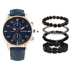 Kit Relogio Mais Pulseira Masculino Alpha - AlphaCode