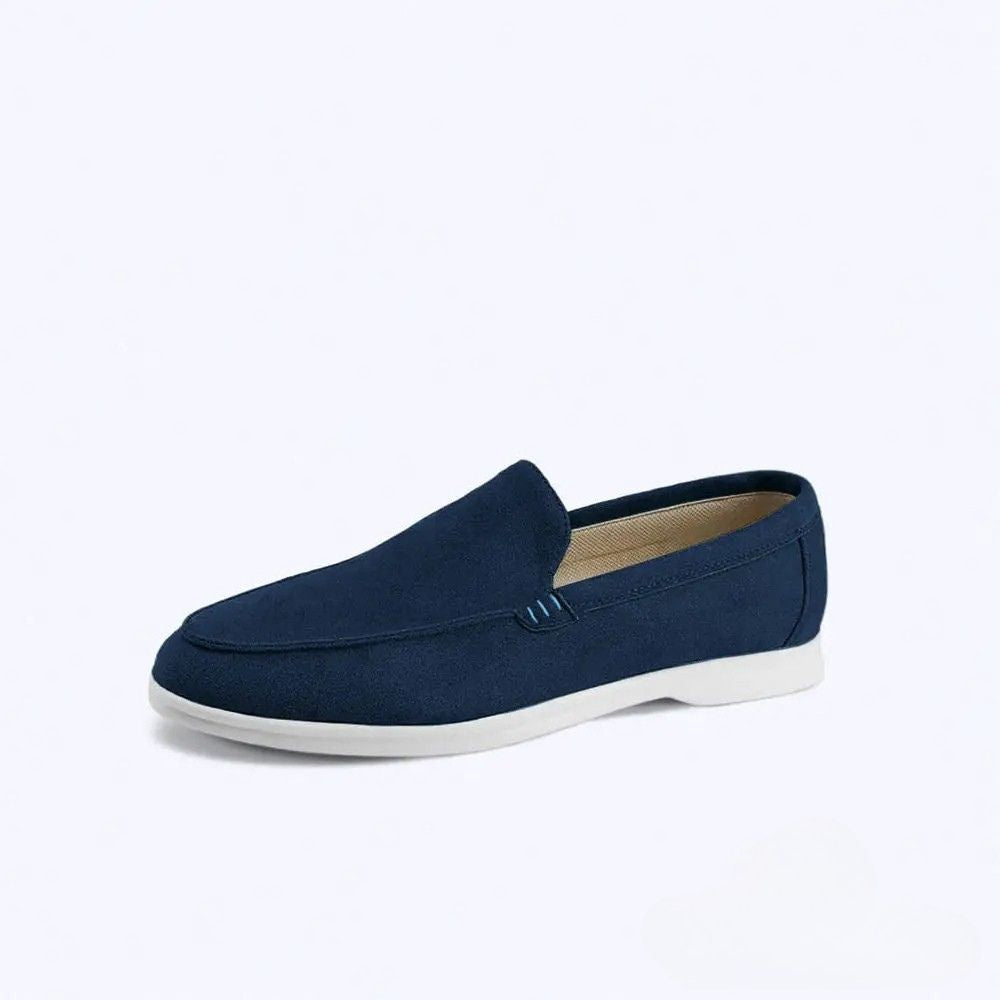 Mocassim Alpha Stafford Suede Azul - AlphaCode