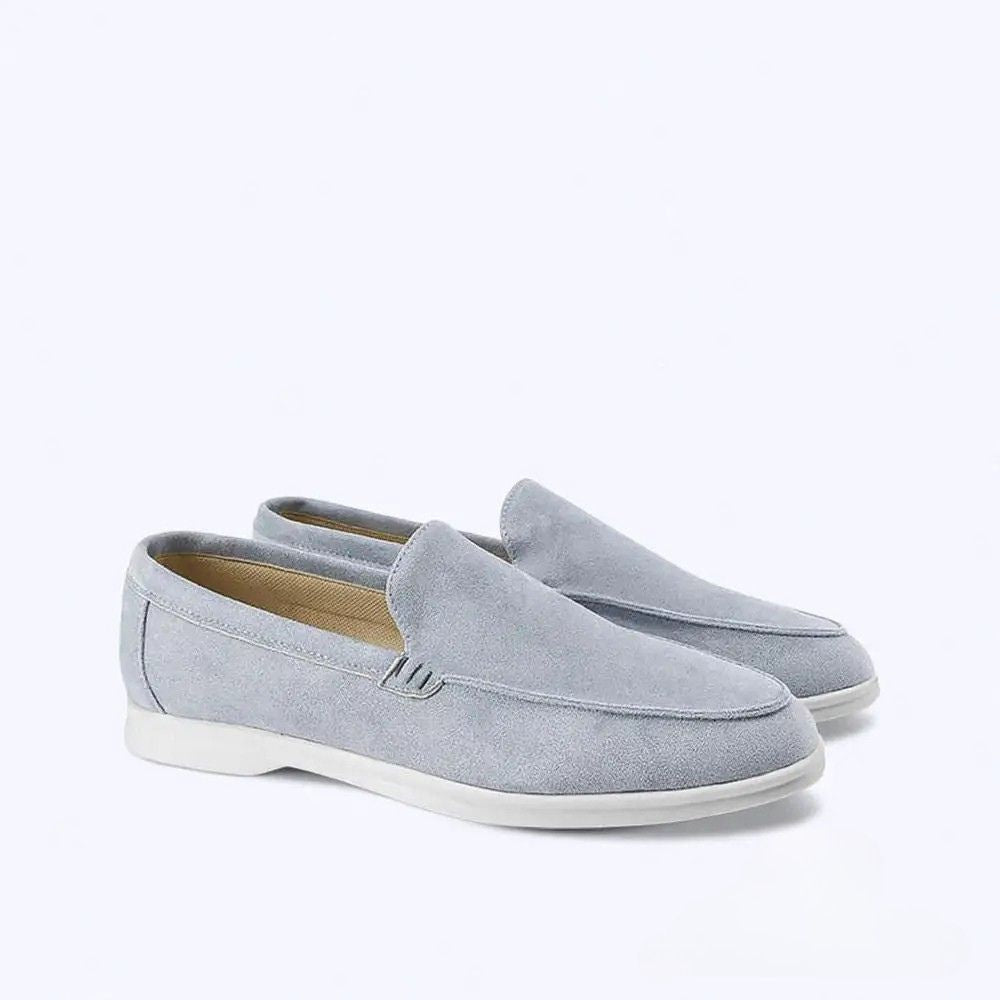 Mocassim Alpha Stafford Suede Azul - AlphaCode
