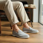 Mocassim Stafford Suede Azul - AlphaCode