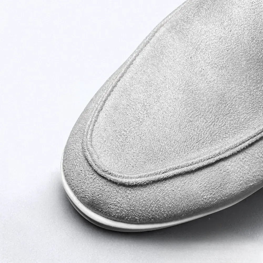 Mocassim Stafford Suede Azul - AlphaCode