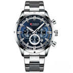 Relogio Alpha Curren Azul - AlphaCode