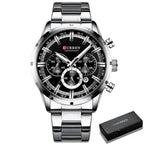 Relogio Alpha Curren Azul - AlphaCode