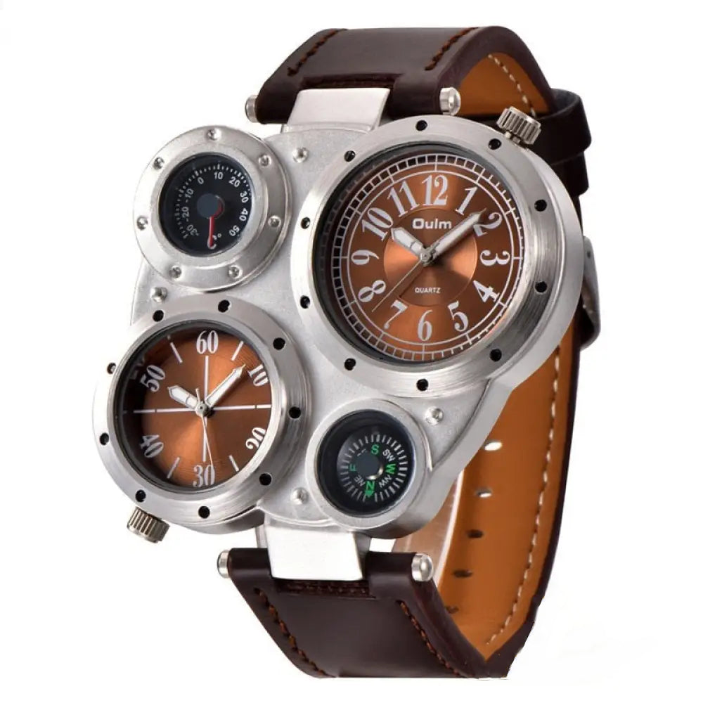 Relogio Alpha Sports Marrom - AlphaCode
