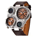 Relogio Alpha Sports Marrom - AlphaCode