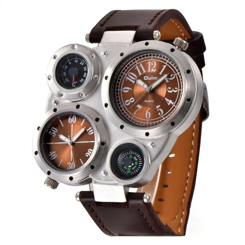 Relogio Alpha Sports Marrom - AlphaCode