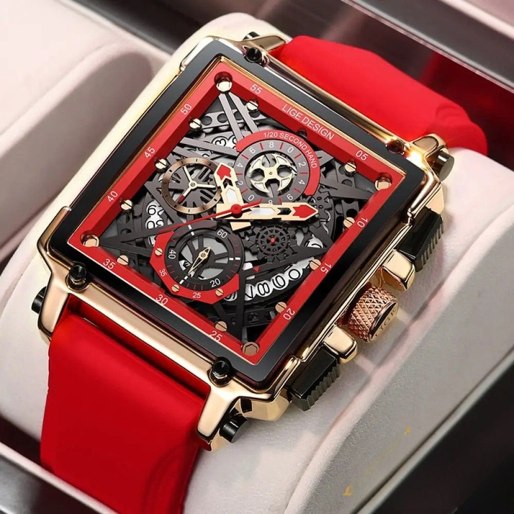 Relogio Axom Style Vermelho - AlphaCode