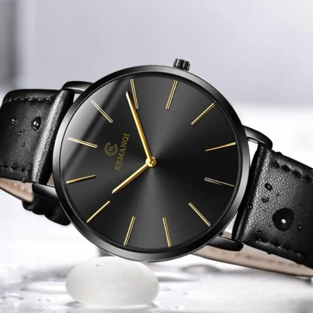 Relogio Luxury Ultra Fino Alpha Marrom - AlphaCode