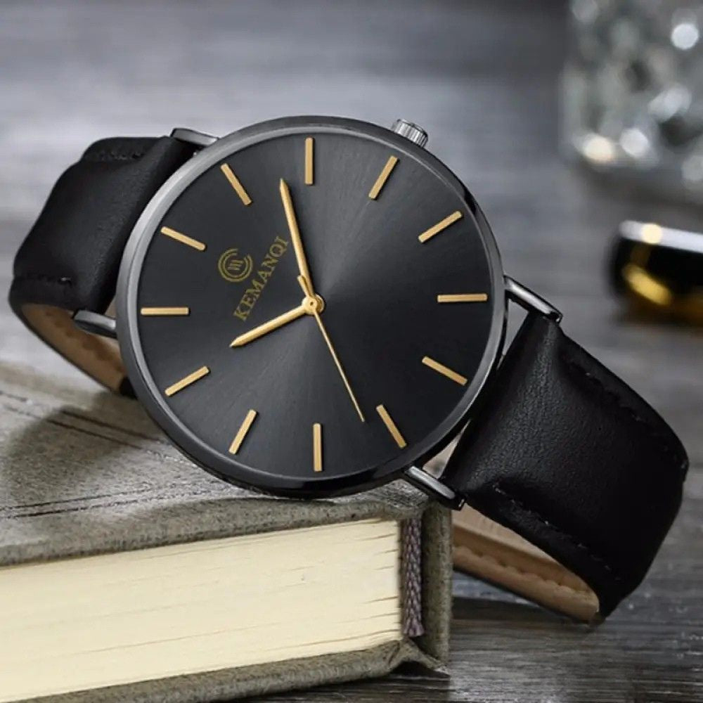Relogio Luxury Ultra Fino Alpha Marrom - AlphaCode