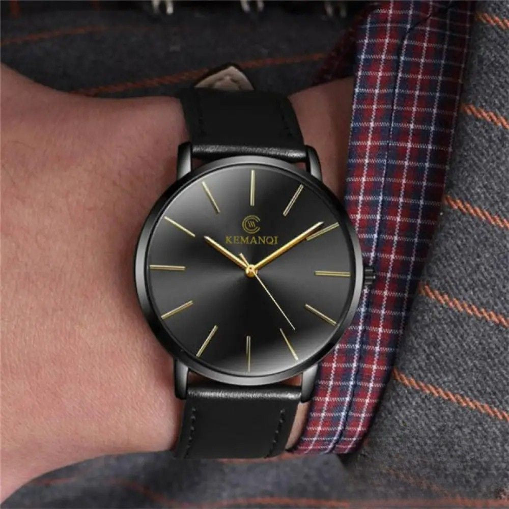Relogio Luxury Ultra Fino Alpha Marrom - AlphaCode