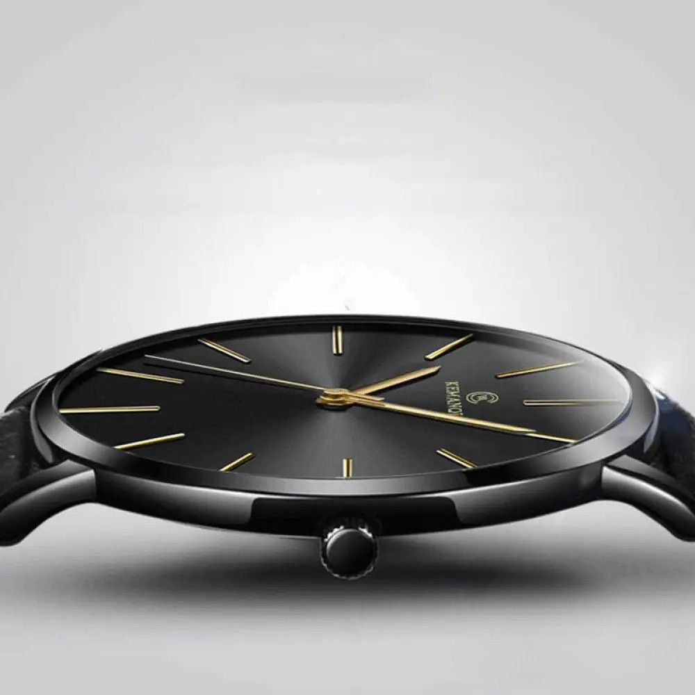 Relogio Luxury Ultra Fino Alpha Marrom - AlphaCode