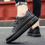 Sapatênis Alpha Black Crocodile