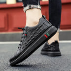 Sapatenis Alpha Black Crocodile Preto - AlphaCode
