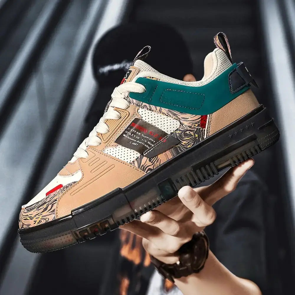 Sapatenis Alpha Off Camel Marrom - AlphaCode