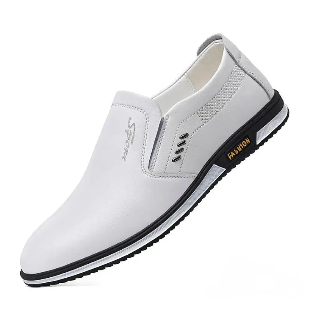 Sapato Alfa Mocassin Attard Branco - AlphaCode