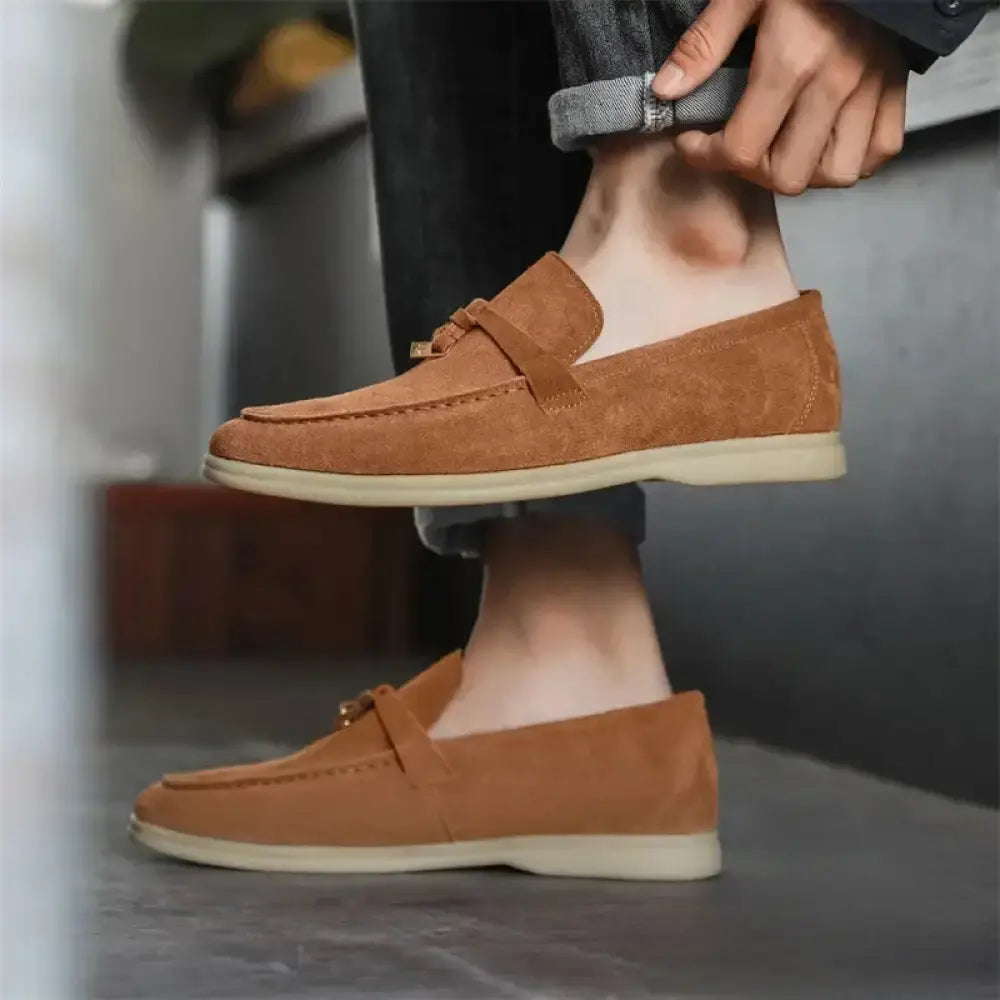 Sapato Alpha Mocassim Firenze Caqui - AlphaCode