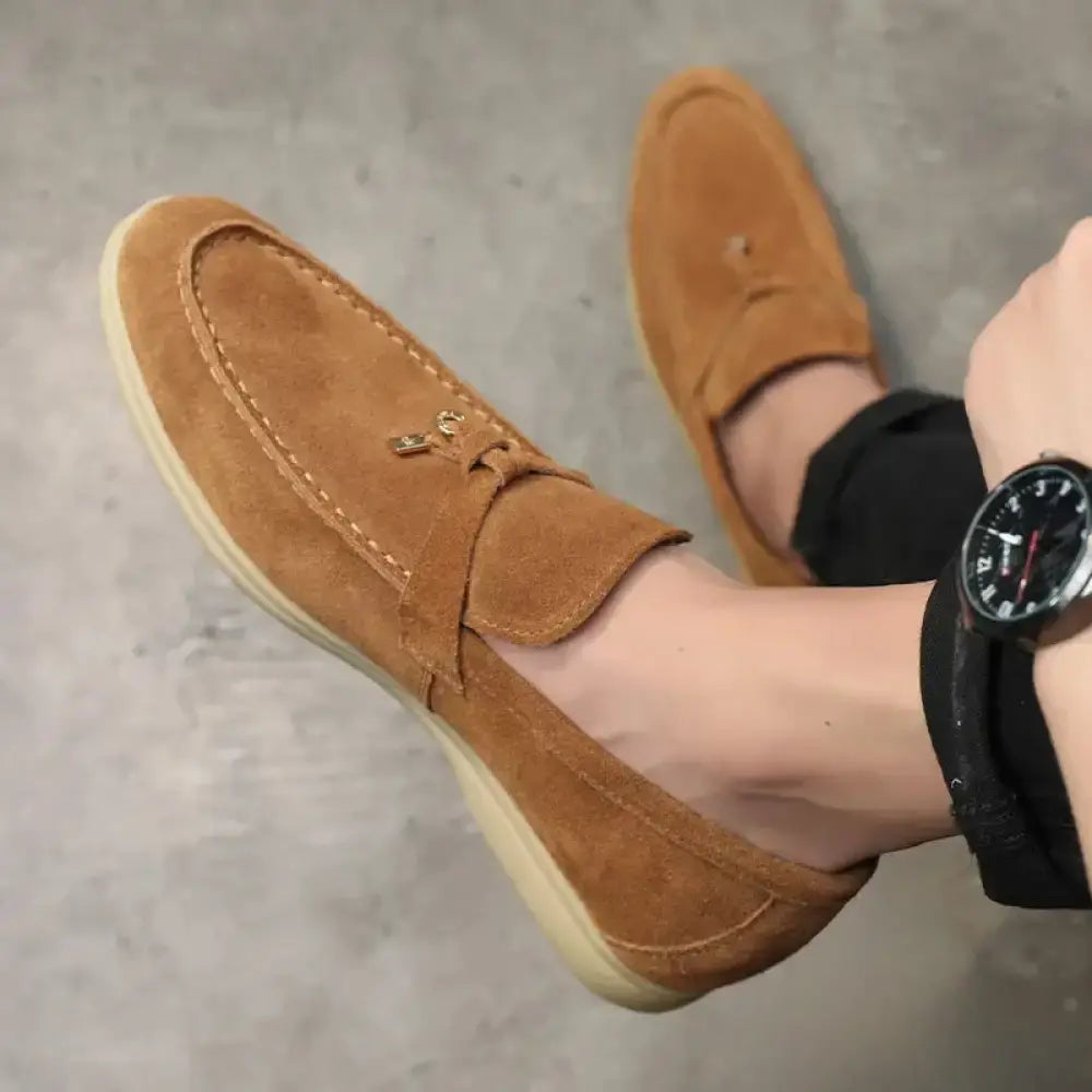 Sapato Alpha Mocassim Firenze Caqui - AlphaCode