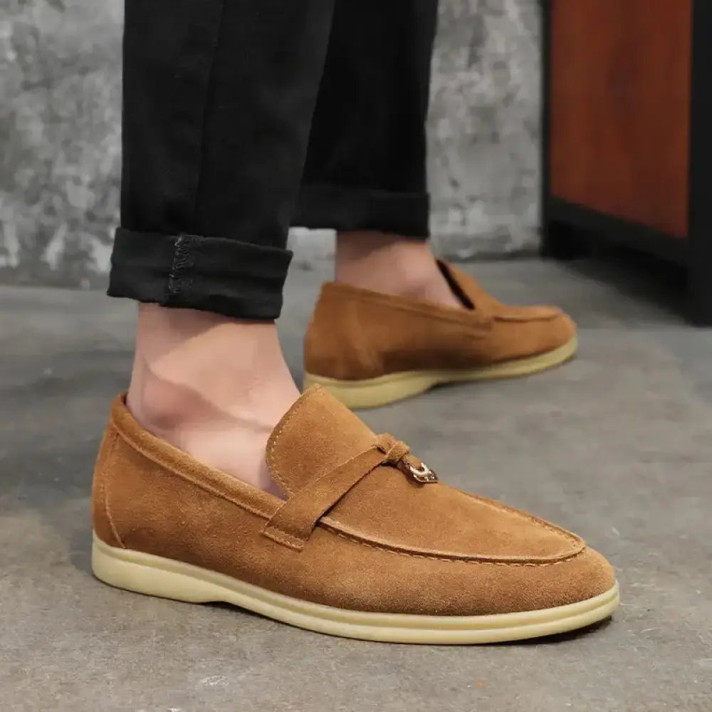 Sapato Alpha Mocassim Firenze Caqui - AlphaCode