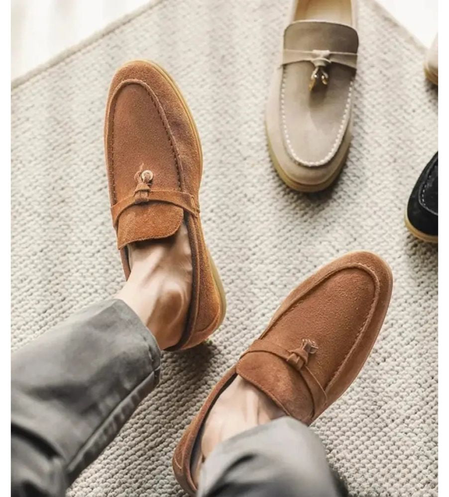 Sapato Alpha Mocassim Firenze Caqui - AlphaCode