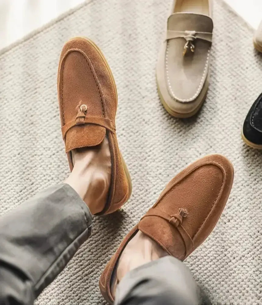 Sapato Alpha Mocassim Firenze Caqui - AlphaCode
