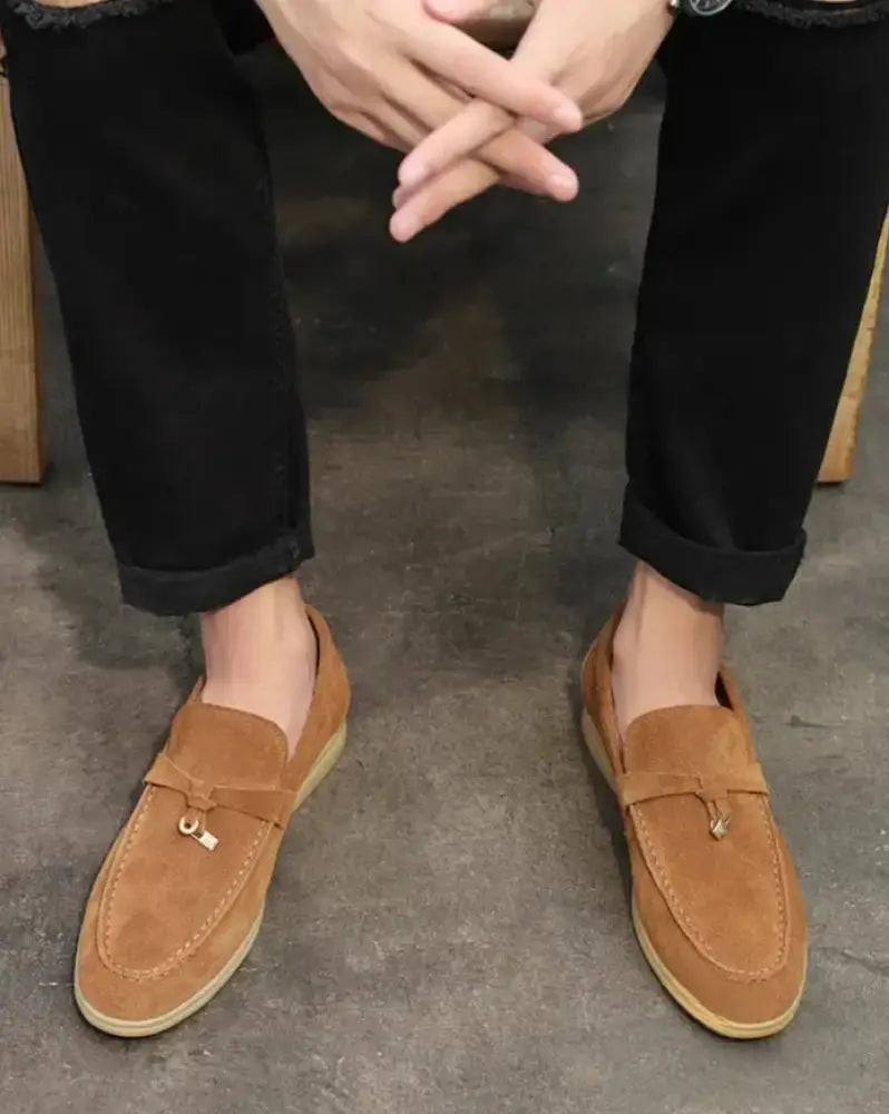 Sapato Alpha Mocassim Firenze Caqui - AlphaCode