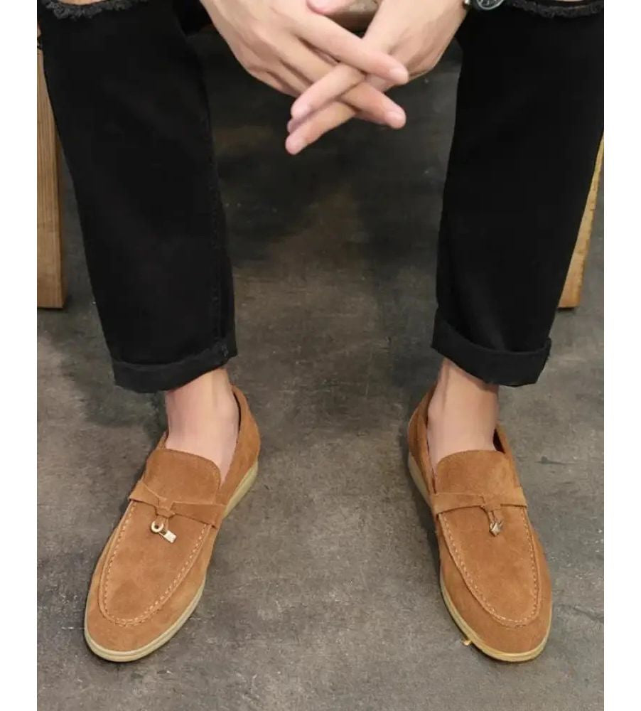 Sapato Alpha Mocassim Firenze Caqui - AlphaCode