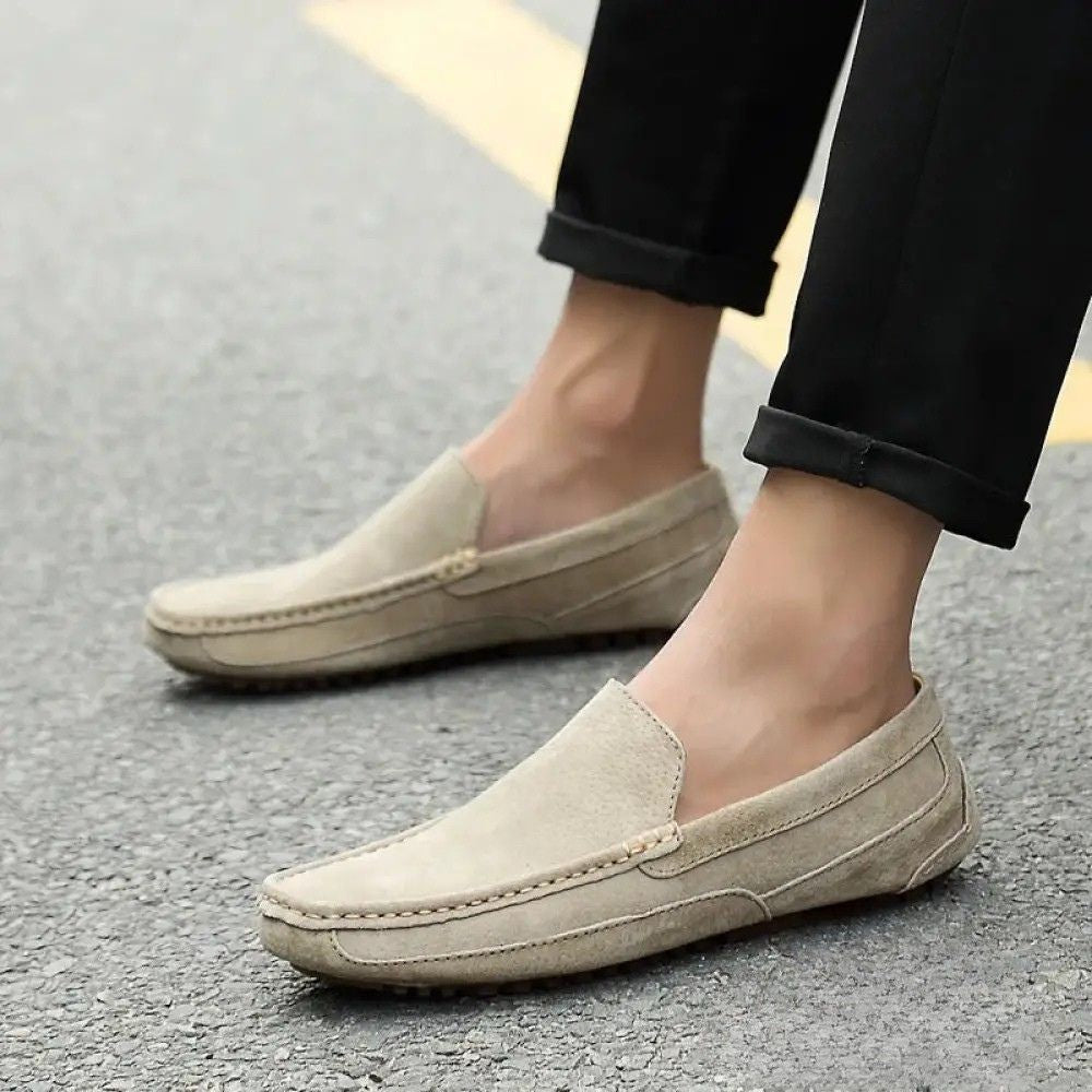 Sapato Alpha Mocassim Milano Caqui - AlphaCode