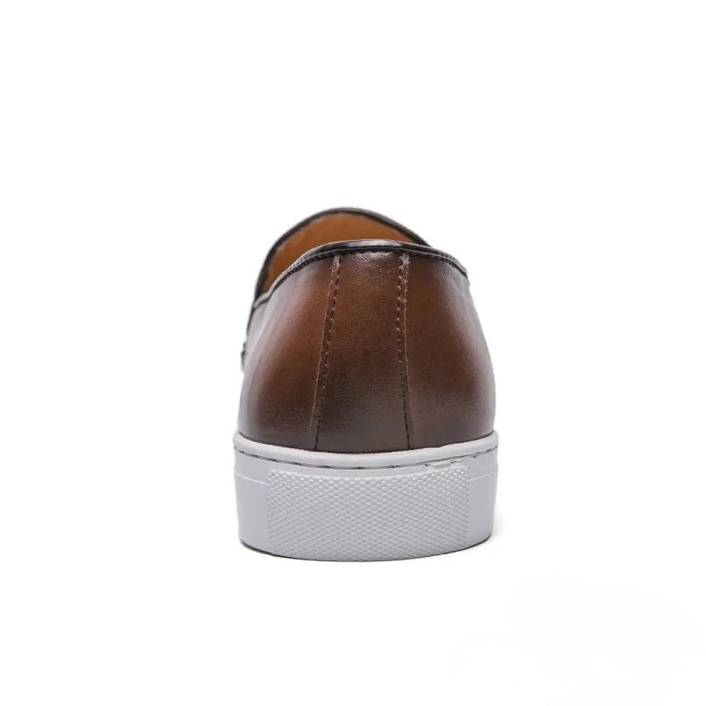 Sapato Alpha Mocassin Grego Marrom - AlphaCode