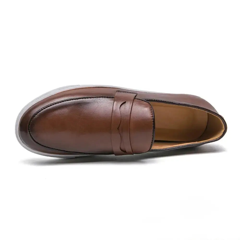Sapato Alpha Mocassin Grego Marrom - AlphaCode
