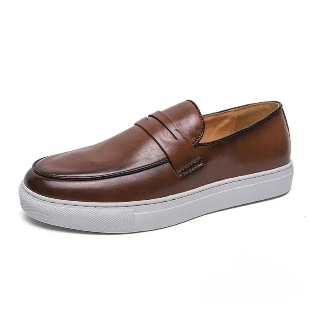 Sapato Alpha Mocassin Grego Marrom - AlphaCode
