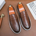 Sapato Alpha Mocassin Grego Marrom - AlphaCode