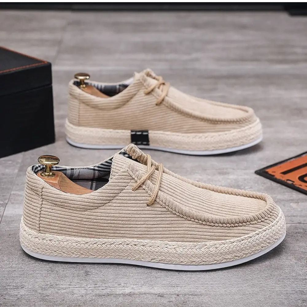 Sapato Alpha Moccassin Casual Masculino Bege - AlphaCode