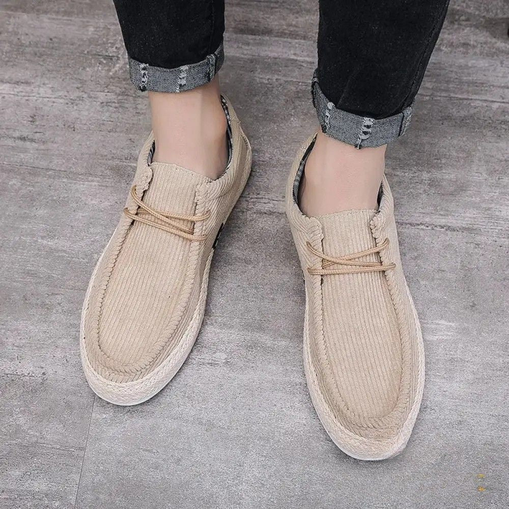Sapato Alpha Moccassin Casual Masculino Bege - AlphaCode