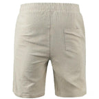 Short Alpha Masculino De Linho E Algodao Caqui - AlphaCode