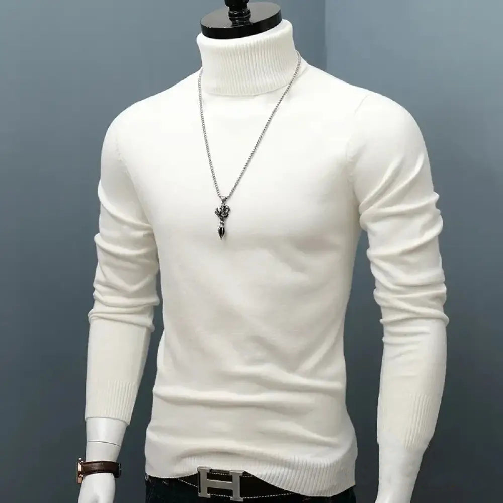 Sueter Alpha Classic Slim Fit Branco - AlphaCode