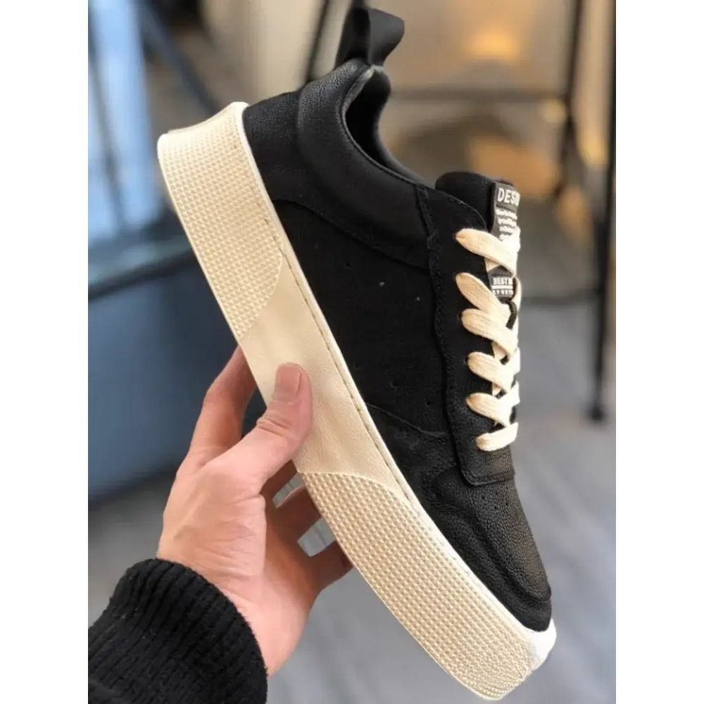 Tenis Alpha Cowhide Preto - AlphaCode