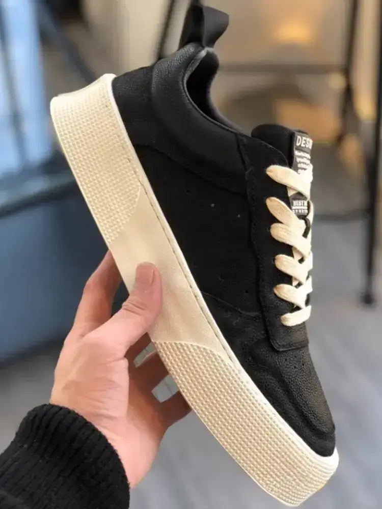 Tenis Alpha Cowhide Preto - AlphaCode