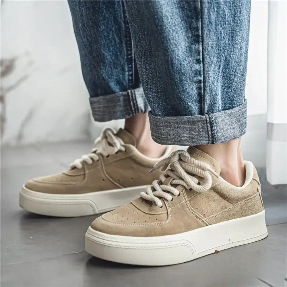 Tenis Alpha Retro Designer Bege - AlphaCode