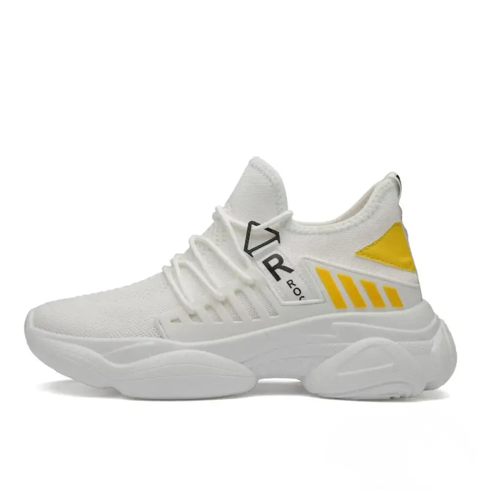 Tenis Masculino Elevator Aumento De Altura Em Ate 8cm Branco - AlphaCode